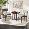 Dining Chair Set of 2 with Curved Backrest and Padded Seat for Comfort